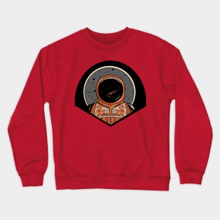 Footsteps on the moon |  Funky Astronaut Spacesuit Space shuttle Crewneck Sweatshirt